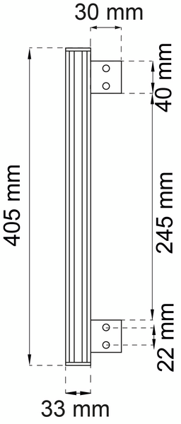 DRAGHANDTAG HABO 108 MAHOGNY/FÖRN, 405MM