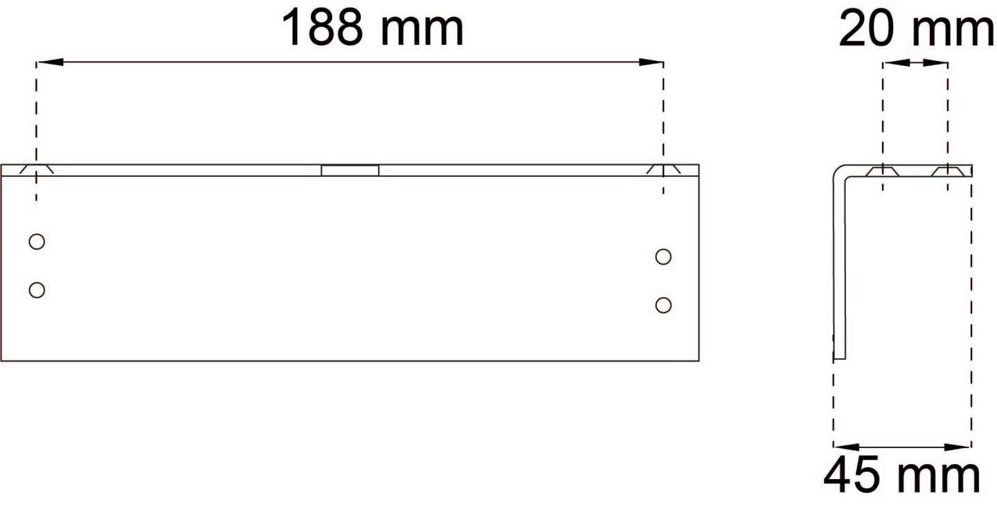 VINKELKONSOL HABO 1604 PP