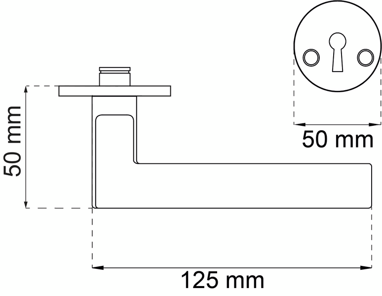 DÖRRHANDTAG HABO EDMONTON KOMBI SVART SB