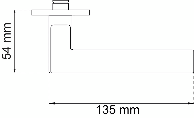 DÖRRHANDTAG HABO EDMONTON SVART SB