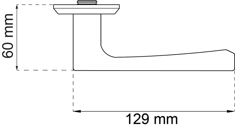 DÖRRHANDTAG HABO DETROIT SVART MED RETURFJÄDER SB