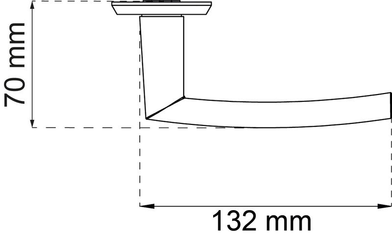 DÖRRHANDTAG HABO ATLANTA SVART PP, RETURFJÄDER PP