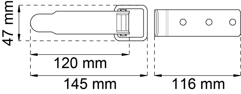EXCENTERLÅS HABO ELZINK 165MM SB
