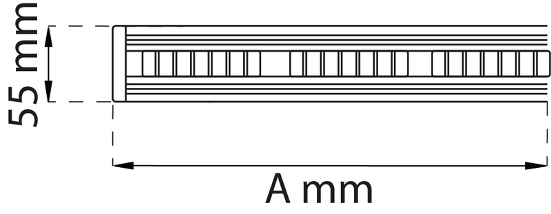 SKENA HABO MED REDSKAPSHÅLLARE 50CM