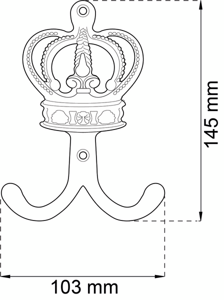 KROK HABO CROWN SMIDE 145X103MM