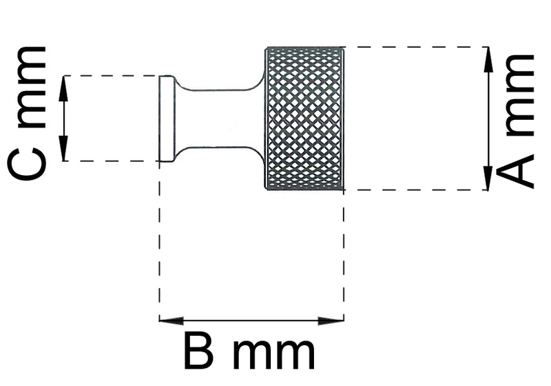KNOPP HABO LEXINGTON GRÅ 20MM SB