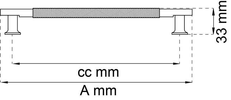LÅDHANDTAG HABO LEXINGTON CC128 GRÅ, SB
