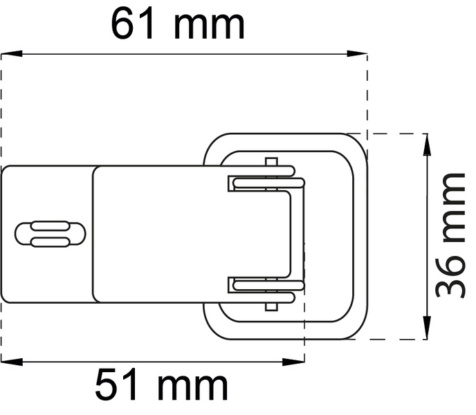 EXCENTERLÅS HABO 4100 EFZ 61MM