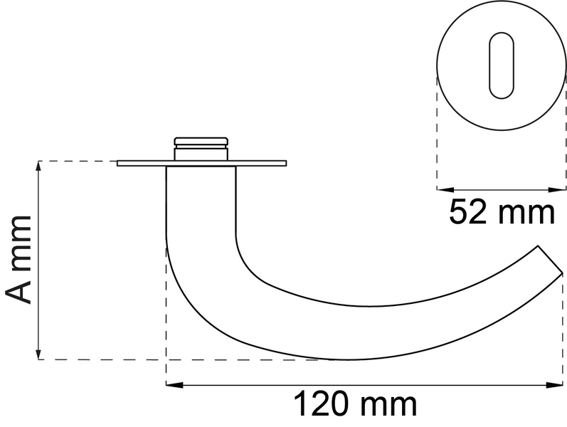 DÖRRHANDTAG HABO A13182-19 KOMBI, A13182-19 KOMBI ROSTFRI PP