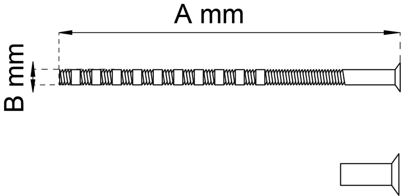 SKRUV HABO M NIPPEL NICKEL M4X90MM 2ST
