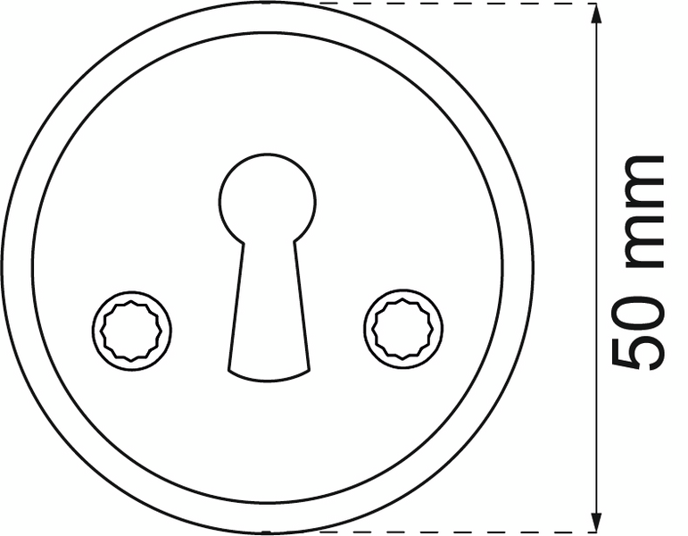 NYCKELSKYLT HABO 1681 KROM SB, 1681 KROM SB