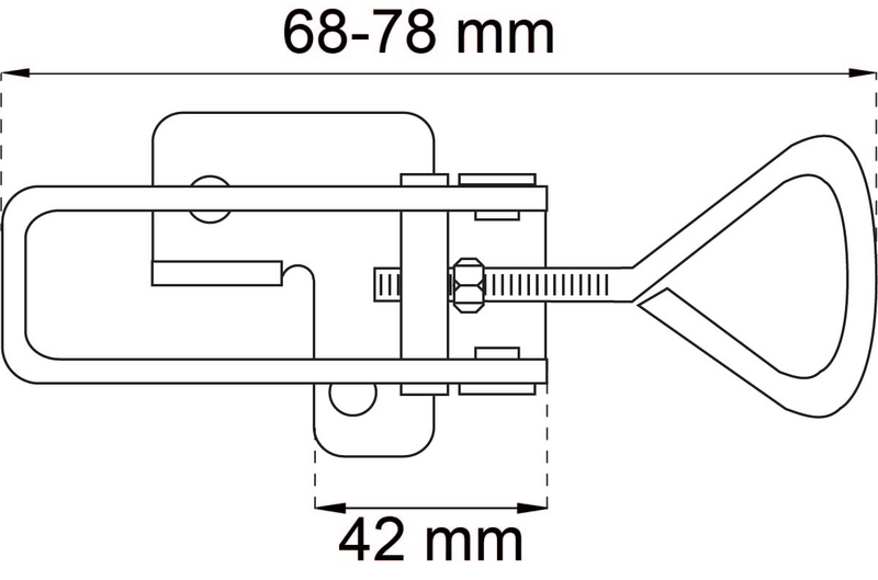 EXCENTERLÅS HABO 4091 EFZ 68-78MM