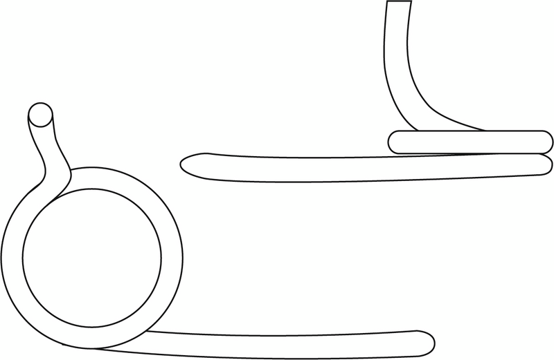 FJÄDRAR HABO TILL GRINDLÅS 4-7 2ST