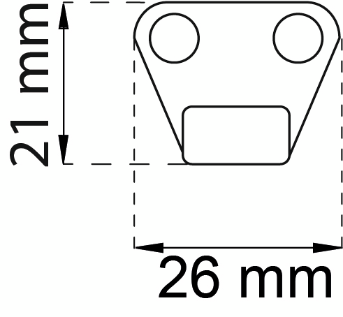 LOCKBESLAG HABO 4010 EFZ 21X26MM