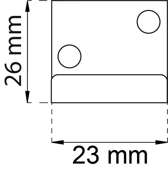 LOCKBESLAG HABO 4001 EFZ 26X23MM