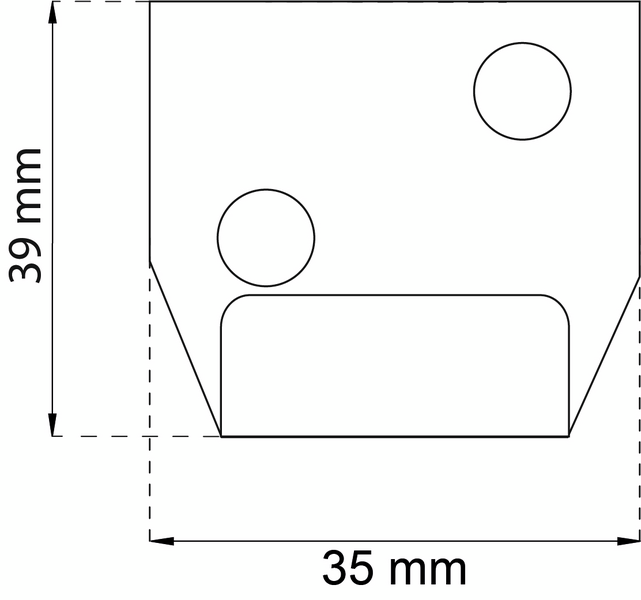 LOCKBESLAG HABO 14 EFZ 39X35MM