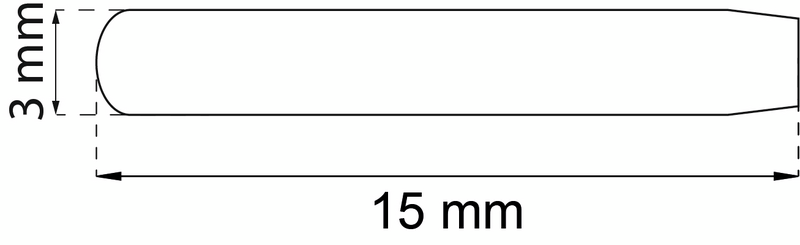 LÅSSTIFT 15X3MM STÅL 145 5P