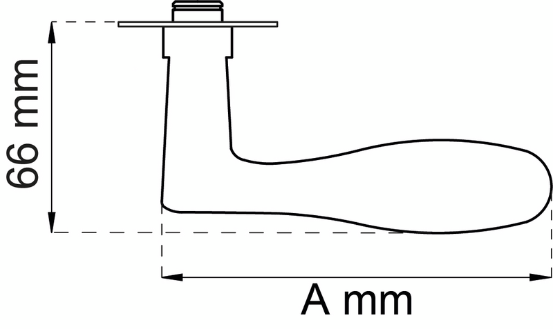 DÖRRHANDTAG HABO AARHUS 316-4 RF316 113MM MASSIV