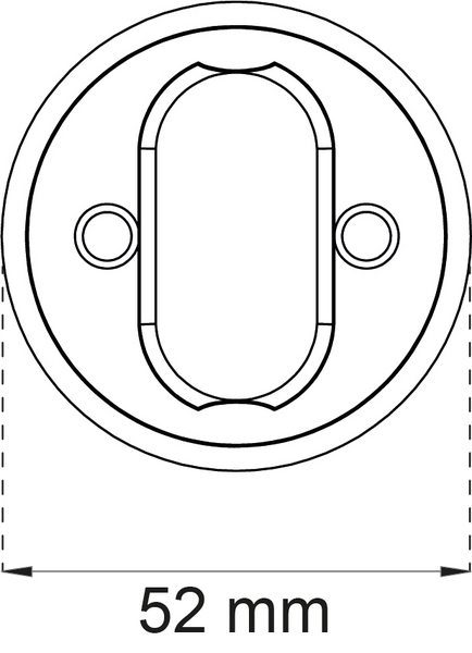 CYLINDERRING HABO UNIV INV KROM, KROM 6-18MM