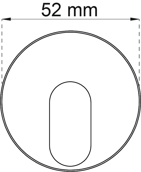 CYLINDERVRED HABO 40-1 ROSTFRI DOLD, 40-1 DOLD FASTS ROSTFRI SB
