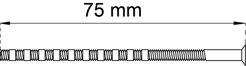 SKRUV HABO NICKEL M4X75MM SB