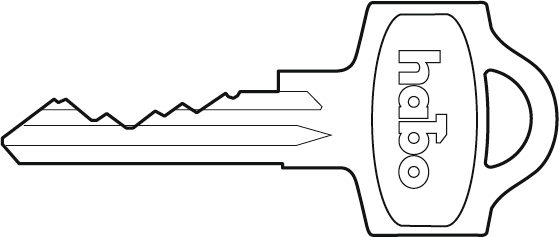 NYCKELÄMNE HABO TR4 ST