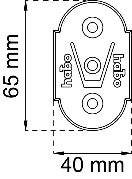 FÄSTBRICKA HABO 1102 SVART 2ST