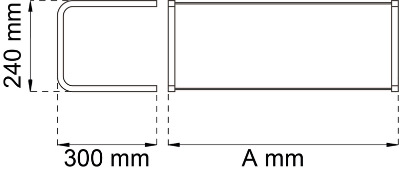 SKOHYLLA HABO 7000 SVART 100CM