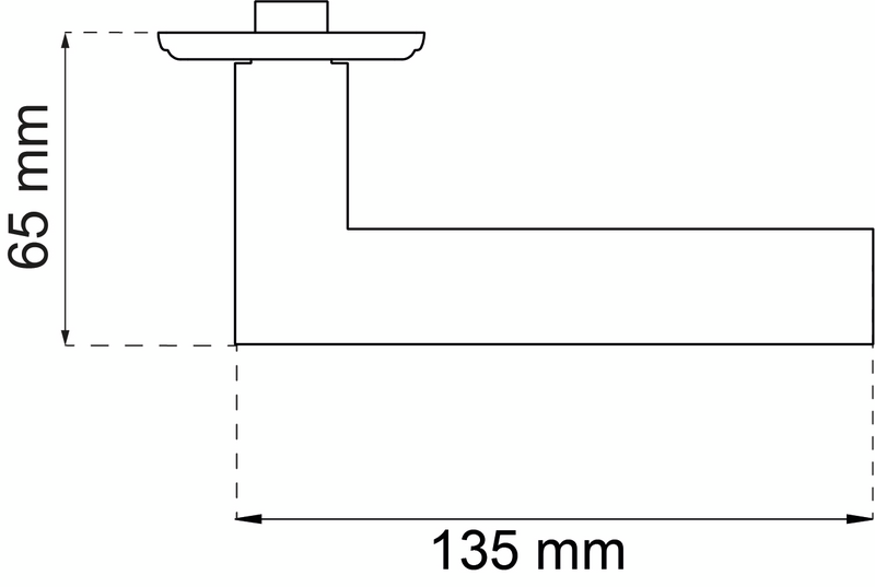 DÖRRHANDTAG HABO MIAMI B ALU MED RETURFJÄDER PP