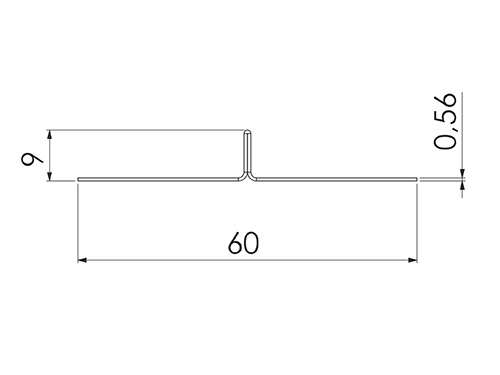 KORTLING GYPROC T 60/9 2400MM