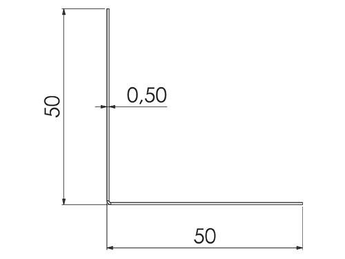 HÖRNPROFIL VH L=3000MM 501662