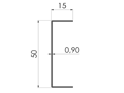 KORTLINGSPROFIL GYPROC EPT 600MM