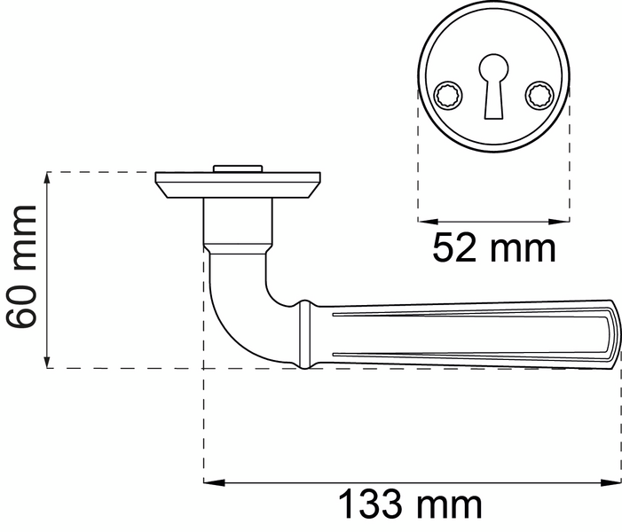 DÖRRHANDTAG HABO ORLANDO KOMBI, RFR SB