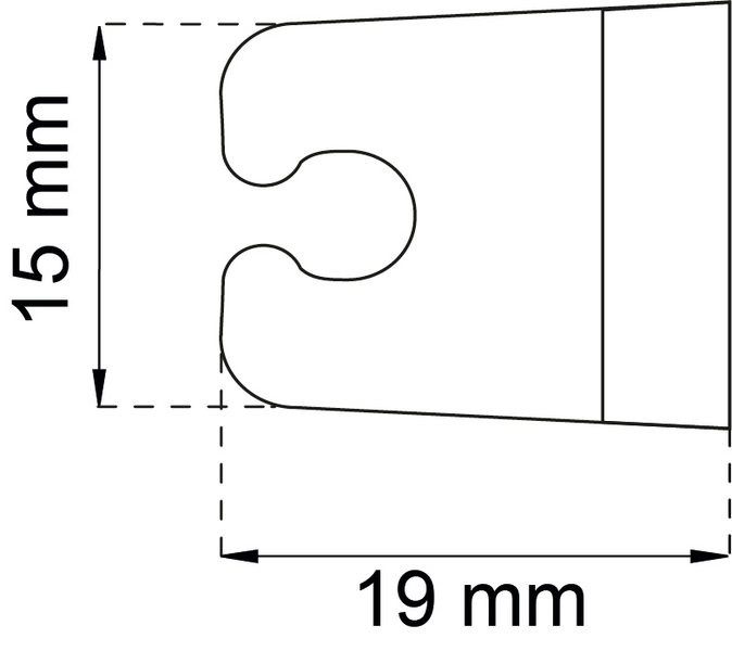 STÅNGHÅLLARE 1512-5 VIT SB