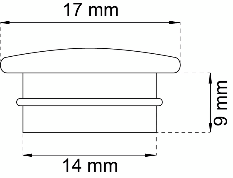 TÄCKPLUGG HABO 141 PLAST VIT SB, 141 PLAST VIT SB