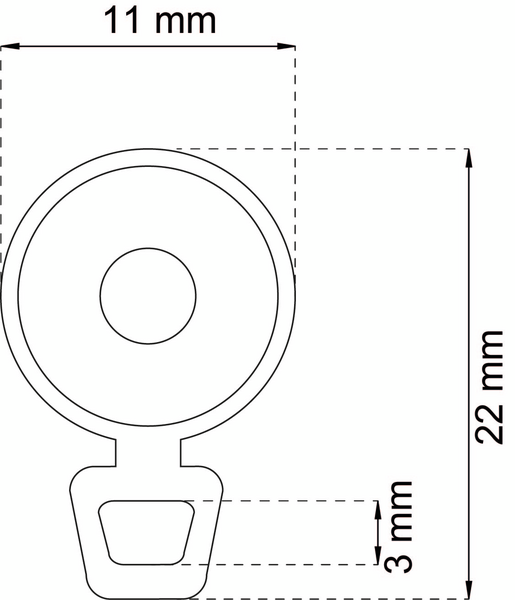GARDINTRISSA HABO 211 PLAST VIT SB, 211 PLAST VIT SB