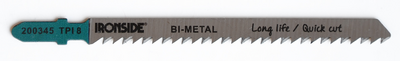 Pistosahanterä Ironside puulle 115mm TPI 8 5kpl