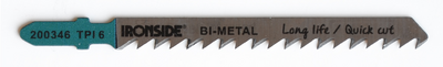 Pistosahanterä Ironside puulle Clean Cut 100mm 6H 5kpl