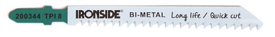 Pistosahanterä Ironside puulle Fast Cut 100mm TPI 8 5kpl