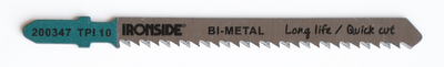 Pistosahanterä Ironside puulle Clean Cut 100mm 10H 5kpl