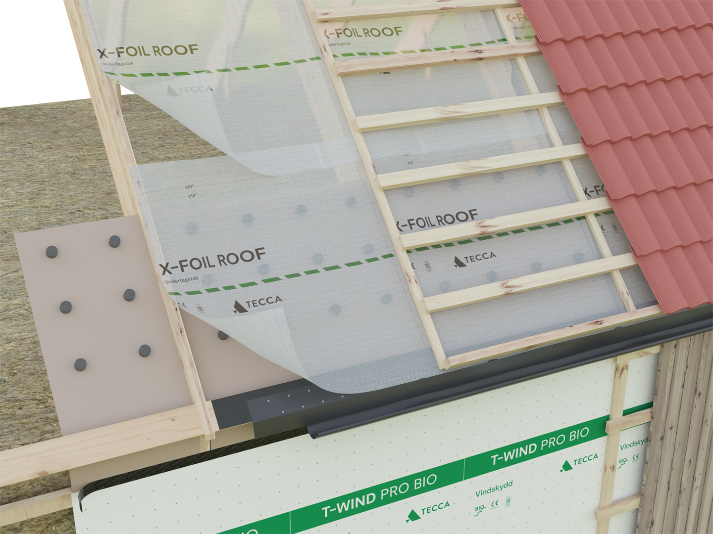 UNDERLAGSTAK TECCA X-FOIL ROOF, 1350X0,20MM 25M