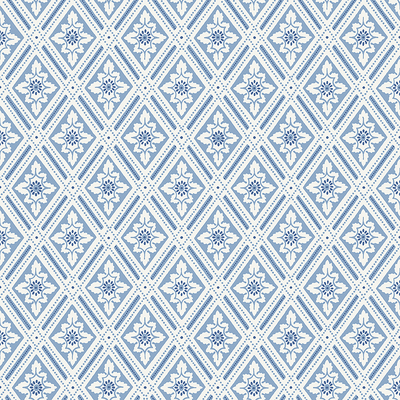 Kuitutapetti Boråstapeter Blue & White 6148 Ester 10,05m