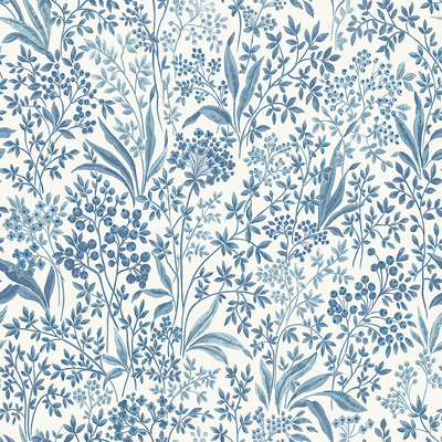 Kuitutapetti Boråstapeter Blue & White 6145 Nocturne 10,05m