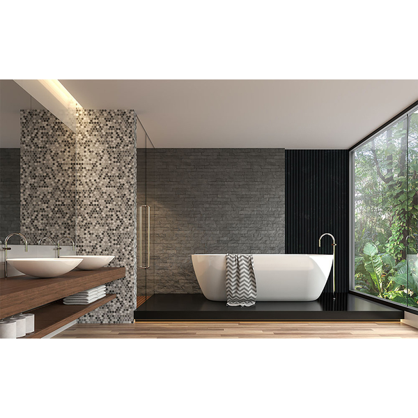 SPILEPL LEVEL SVART EIK 22X2440X605