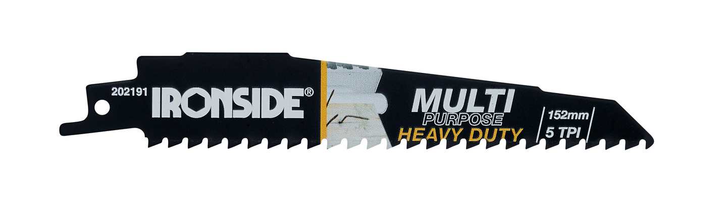 Puukkosahanterä Ironside Multipurpose Heavy Duty 5kpl 202191 5h 152mm