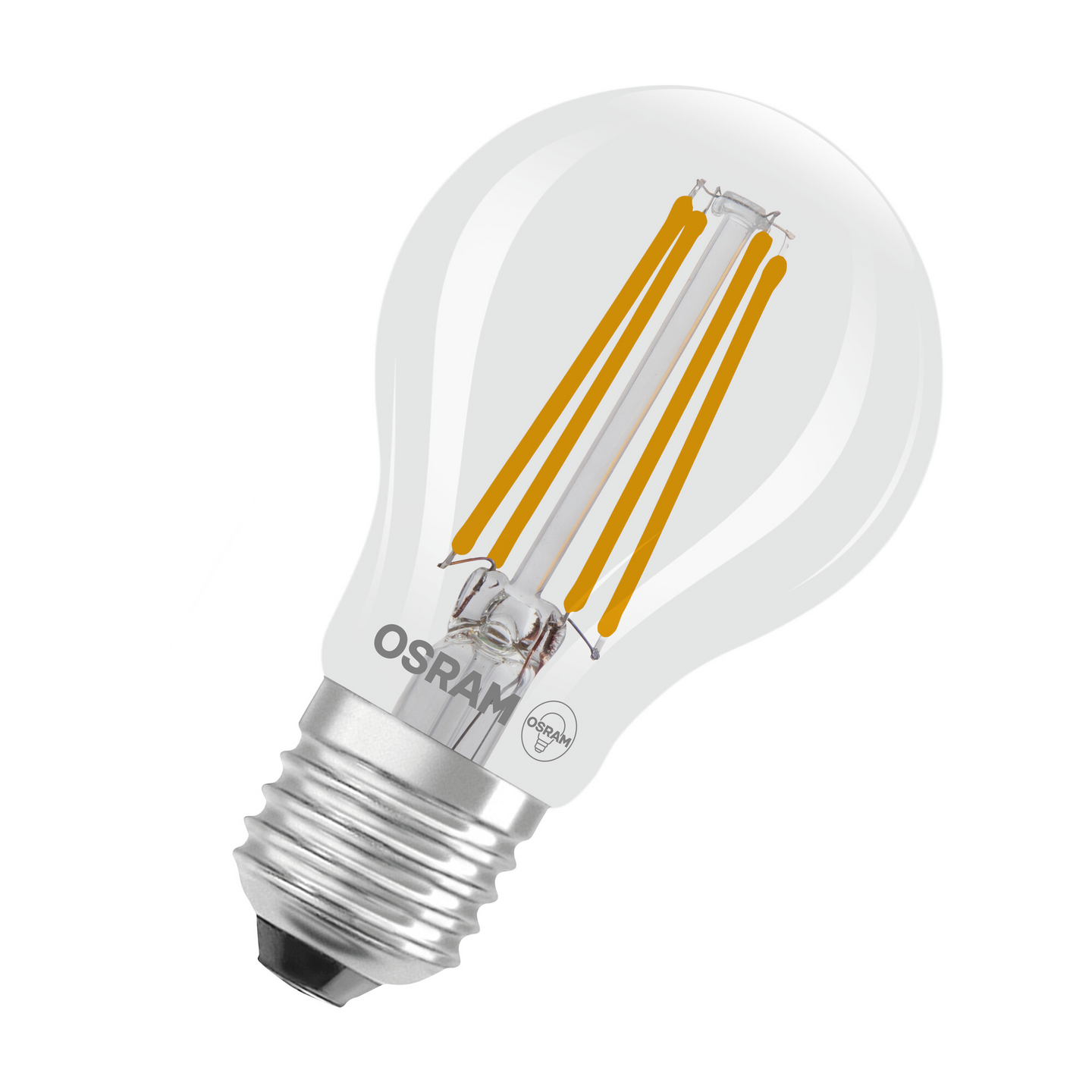 Led-vakiolamppu OSRAM Energy Efficiency CLA E27 470lm 2700K kirkas lasi