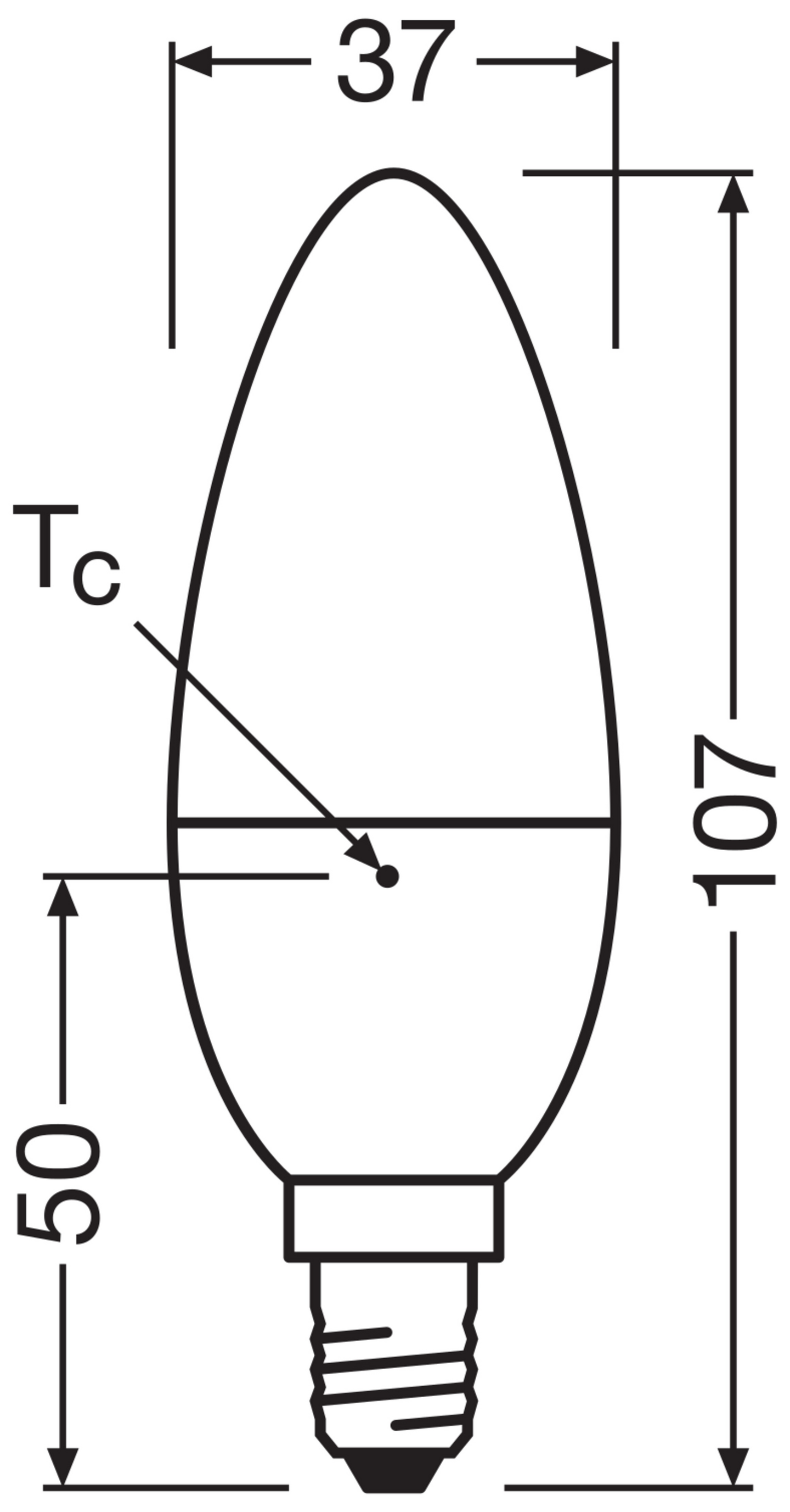 Led-kynttilälamppu OSRAM Active/Relax/Sleep CLB E14 470lm 2700/4000K muovi