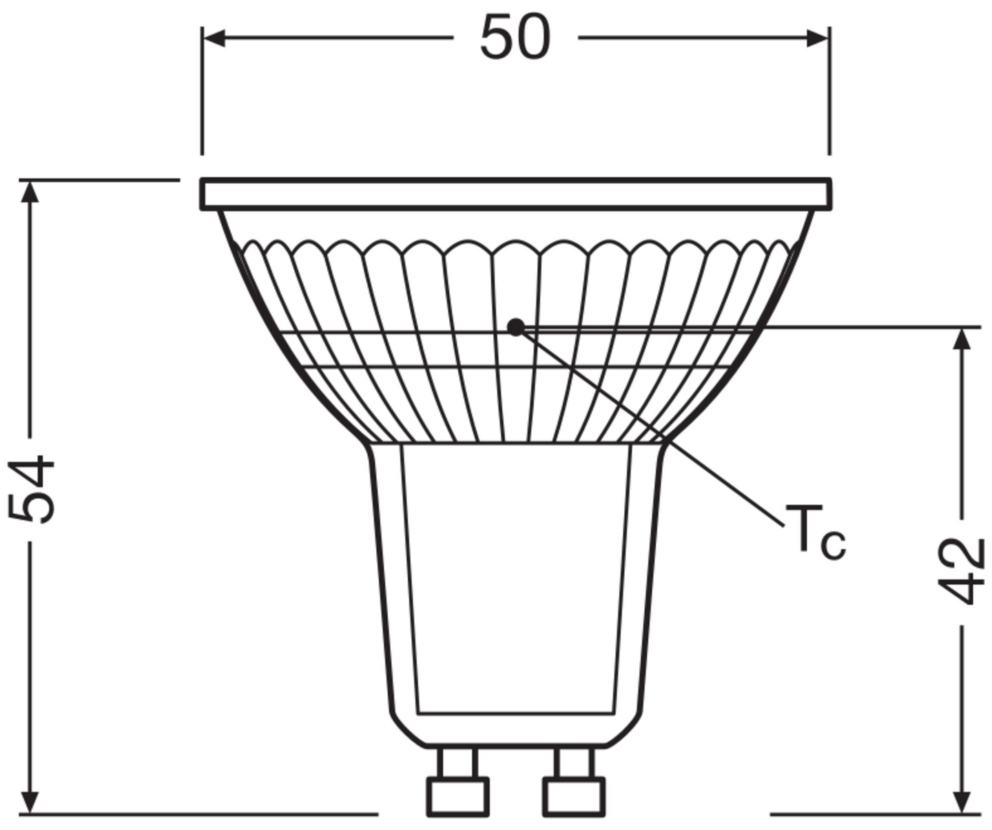 Kohdelamppu OSRAM Energy Efficient PAR16 GU10 450lm 2700K A-energialuokka