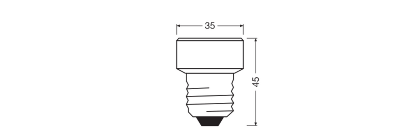Led-lamppu OSRAM Flat E27 300lm 2700K