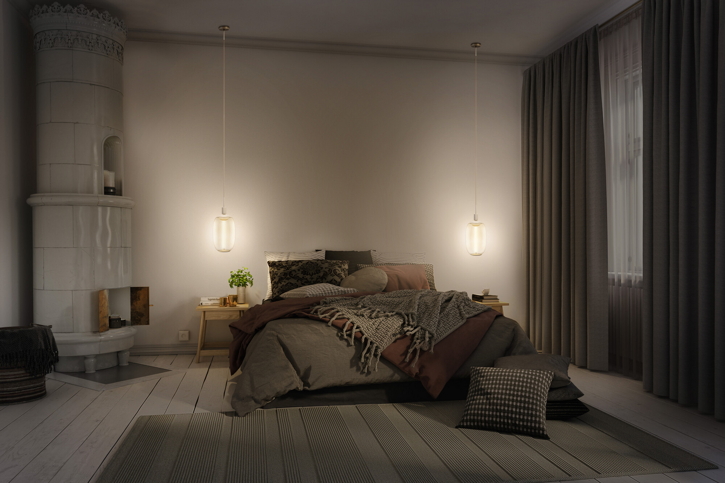 Riippuvalaisin OSRAM Vintage 1906 Pendulum Needle beige E27